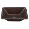 SINKOLOGY Hawking 20 in. Undermount or Drop-In Solid Copper Bathroom Sink in Aged Copper -Bathroom Sinks Sales aged copper sinkology drop in bathroom sinks sb205 20ag 64 1000