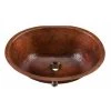 SINKOLOGY Freud 19 in. Undermount Solid Copper Bathroom Sink in Aged Copper -Bathroom Sinks Sales aged copper sinkology undermount bathroom sinks sb207 19ag 64 1000