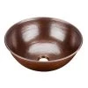 SINKOLOGY Hubble 14 in. Solid Copper Bathroom Vessel Sink in in Aged Copper -Bathroom Sinks Sales aged copper sinkology vessel sinks brv 1405bc 64 1000