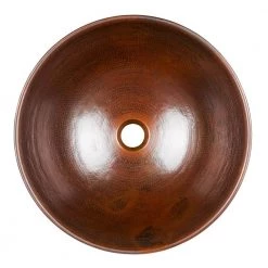 SINKOLOGY Hubble 14 in. Solid Copper Bathroom Vessel Sink in in Aged Copper 10 SINKOLOGY Hubble 14 in. Solid Copper Bathroom Vessel Sink in in Aged Copper -Bathroom Sinks Sales aged copper sinkology vessel sinks brv 1405bc a0 1000