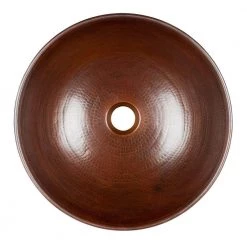 SINKOLOGY Eddington 16 in. Copper Bathroom Vessel Sink in Aged Copper -Bathroom Sinks Sales aged copper sinkology vessel sinks brv 1606bc a0 1000