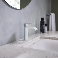 GROHE Eurocube 21 in. Undermount Bathroom Sink in Alpine White -Bathroom Sinks Sales alpine white grohe undermount bathroom sinks 39660000 76 1000