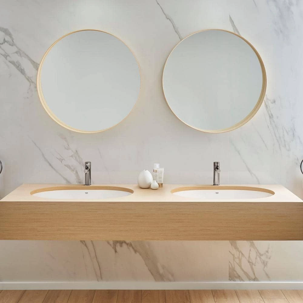 GROHE Essence 24 in. Undermount Bathroom Sink in Alpine White 7 GROHE Essence 24 in. Undermount Bathroom Sink in Alpine White - Image 5