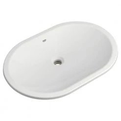 GROHE Essence 24 in. Undermount Bathroom Sink in Alpine White