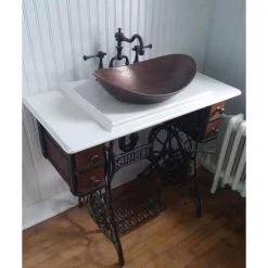 SINKOLOGY Confucius 19 in. Copper Vessel Sink Handmade Pure Copper Sink in Antique Copper -Bathroom Sinks Sales antique copper sinkology vessel sinks sb305 19ac c3 1000