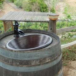 Novatto Cordoba Copper Drop-In Bathroom Sink -Bathroom Sinks Sales antique novatto drop in bathroom sinks tcu 003an 1f 1000