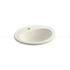 KOHLER Pennington Drop-In Vitreous China Bathroom Sink in Biscuit with Overflow Drain -Bathroom Sinks Sales biscuit kohler drop in bathroom sinks k 2196 1 96 64 1000