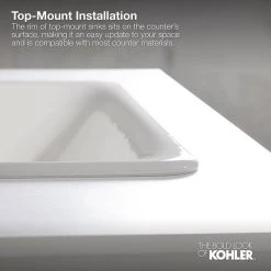 KOHLER Pennington Drop-In Vitreous China Bathroom Sink in Biscuit with Overflow Drain -Bathroom Sinks Sales biscuit kohler drop in bathroom sinks k 2196 1 96 76 1000