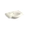 KOHLER Devonshire 4-7/8 in. Vitreous China Pedestal Sink Basin in Biscuit with Overflow Drain -Bathroom Sinks Sales biscuit kohler pedestal sinks k 2295 1 96 64 1000