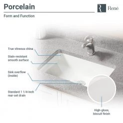 Rene Undermount Porcelain Bathroom Sink in Biscuit with Pop-Up Drain in Chrome -Bathroom Sinks Sales biscuit rene undermount bathroom sinks r2 1002 b pud c a0 1000