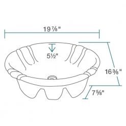MR Direct Dual-Mount Porcelain Bathroom Sink in Bisque with Pop-Up Drain in Antique Bronze -Bathroom Sinks Sales bisque mr direct drop in bathroom sinks o1815 b pud abr 40 1000