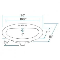 MR Direct Overmount Porcelain Bathroom Sink in Bisque -Bathroom Sinks Sales bisque mr direct drop in bathroom sinks o2018 b 40 1000