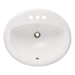 MR Direct Overmount Porcelain Bathroom Sink in Bisque