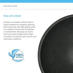 MR Direct Stone Vessel Sink in Shanxi Black Granite -Bathroom Sinks Sales black granite mr direct vessel sinks 855 c3 1000