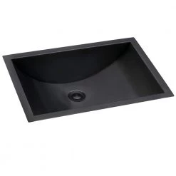 Ruvati Ariaso 18 in. Bathroom Sink Undermount Gunmetal Black Stainless Steel 12 Ruvati Ariaso 18 in. Bathroom Sink Undermount Gunmetal Black Stainless Steel -Bathroom Sinks Sales black gunmetal ruvati undermount bathroom sinks rvh6110bl e1 1000