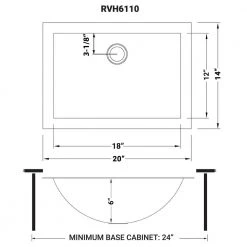 Ruvati Ariaso 18 in. Bathroom Sink Undermount Gunmetal Black Stainless Steel 18 Ruvati Ariaso 18 in. Bathroom Sink Undermount Gunmetal Black Stainless Steel -Bathroom Sinks Sales black gunmetal ruvati undermount bathroom sinks rvh6110bl fa 1000