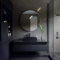 Karran Envy 25 in. Quartz Rectangular Vessel Sink in Black -Bathroom Sinks Sales black karran vessel sinks sqs100bl 40 1000