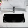 MR Direct 20-3/4 in. Undermount Bathroom Sink in Black with White SinkLink and Pop-Up Drain in Antique Bronze -Bathroom Sinks Sales black mr direct undermount bathroom sinks u1913bl slw abr 64 1000