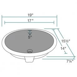 MR Direct Undermount Porcelain Bathroom Sink in Black with Pop-Up Drain in Brushed Nickel -Bathroom Sinks Sales black mr direct undermount bathroom sinks upm bl pud bn 40 1000