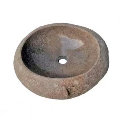 Eden Bath Natural River Rock Boulder Vessel Sink in Brown -Bathroom Sinks Sales brown eden bath vessel sinks eb s019rr p c3 1000