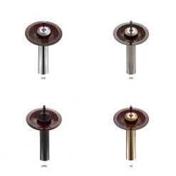 KRAUS Gaia Glass Vessel Sink in Brown with Waterfall Faucet in Oil Rubbed Bronze -Bathroom Sinks Sales brown kraus vessel sinks c gv 398 19mm 10orb 76 1000