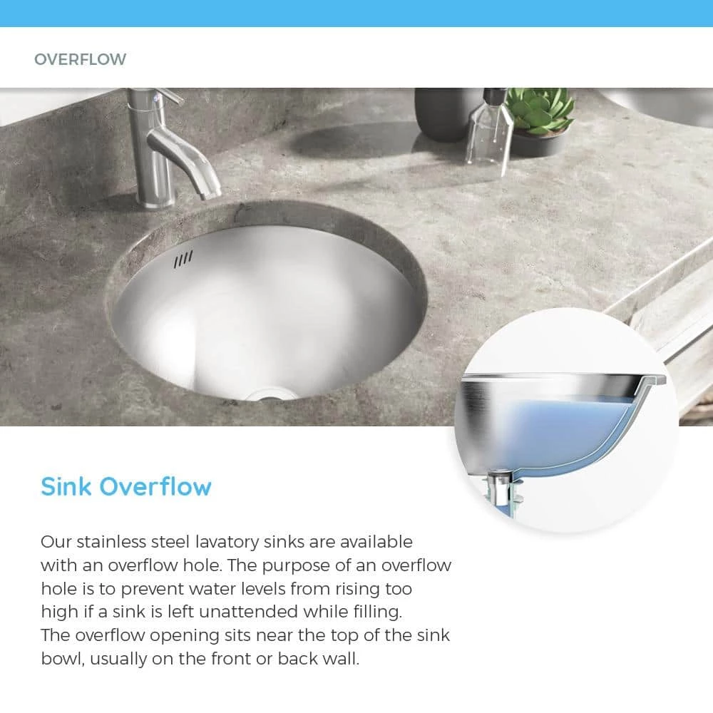 MR Direct Dual-Mount Bathroom Vessel Sink in Stainless Steel 6 MR Direct Dual-Mount Bathroom Vessel Sink in Stainless Steel - Image 4