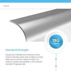 MR Direct Tri-Mount Bathroom Sink in Stainless Steel -Bathroom Sinks Sales brushed satin mr direct undermount bathroom sinks 420 66 1000