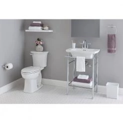 American Standard Edgemere Pedestal Leg in Polished Chrome -Bathroom Sinks Sales chrome american standard console sinks 8719000 002 31 1000