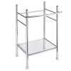 American Standard Edgemere Pedestal Leg in Polished Chrome 2 American Standard Edgemere Pedestal Leg in Polished Chrome -Bathroom Sinks Sales chrome american standard console sinks 8719000 002 64 1000