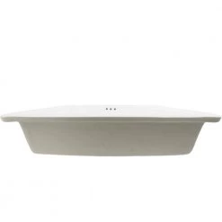 Novatto 20.5 in. Shallow Rectangular Undermount Porcelain Bathroom Sink in White with Overflow Drain in Chrome -Bathroom Sinks Sales chrome novatto undermount bathroom sinks np u193911ch fa 1000