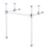 Water Creation Empire 30 in. Acrylic Wash Stand Legs with Chrome Connectors