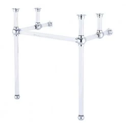 Bathroom Sinks Sales 8 Water Creation Empire 30 in. Acrylic Wash Stand Legs with Chrome Connectors