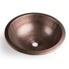 Monarch Abode 16 in. Hand Hammered Rotunda Dual Mount Bathroom Sink in Pure Copper -Bathroom Sinks Sales copper monarch abode drop in bathroom sinks 17094 64 1000