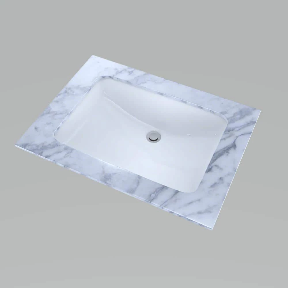 TOTO 21 in. Undermount Bathroom Sink with CeFiONtect in Cotton White 5 TOTO 21 in. Undermount Bathroom Sink with CeFiONtect in Cotton White - Image 3