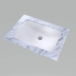 TOTO 19 in. Undermount Bathroom Sink with CeFiONtect in Cotton White -Bathroom Sinks Sales cotton white toto undermount bathroom sinks lt542g 01 31 1000