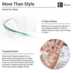 Rene Glass Vessel Sink in Crystal with R9-7007 Faucet and Pop-Up Drain in Brushed Nickel 15 Rene Glass Vessel Sink in Crystal with R9-7007 Faucet and Pop-Up Drain in Brushed Nickel -Bathroom Sinks Sales crystal rene vessel sinks r5 5024 r9 7007 bn 1d 1000
