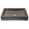Eden Bath 22 in. Shallow Wave Concrete Rectangular Vessel Sink in Dark Gray -Bathroom Sinks Sales dark gray eden bath vessel sinks eb n008dg 64 1000