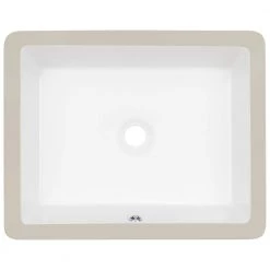 Ticor Belfast 19.75 in. Undermount Vanity Sink in White