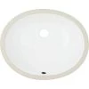 Ticor Belfast 16.5 in. Undermount Vanity Sink in White