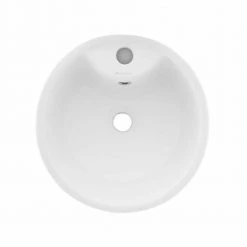 Swiss Madison Monaco Circular Basin Pedestal Sink in Glossy White -Bathroom Sinks Sales glossy white swiss madison pedestal sinks sm ps307 1d 1000