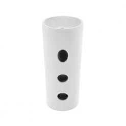 Swiss Madison Monaco Circular Basin Pedestal Sink in Glossy White -Bathroom Sinks Sales glossy white swiss madison pedestal sinks sm ps307 1f 1000