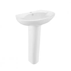 Swiss Madison Plaisir Rounded Pedestal Sink in Glossy White -Bathroom Sinks Sales glossy white swiss madison pedestal sinks sm ps309 c3 1000