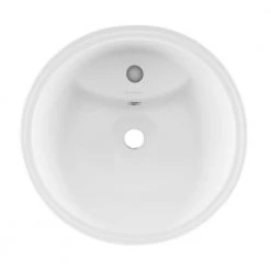 Swiss Madison St. Tropez 1-piece Circular Pedestal Sink in Glossy White -Bathroom Sinks Sales glossy white swiss madison pedestal sinks sm ps310 a0 1000