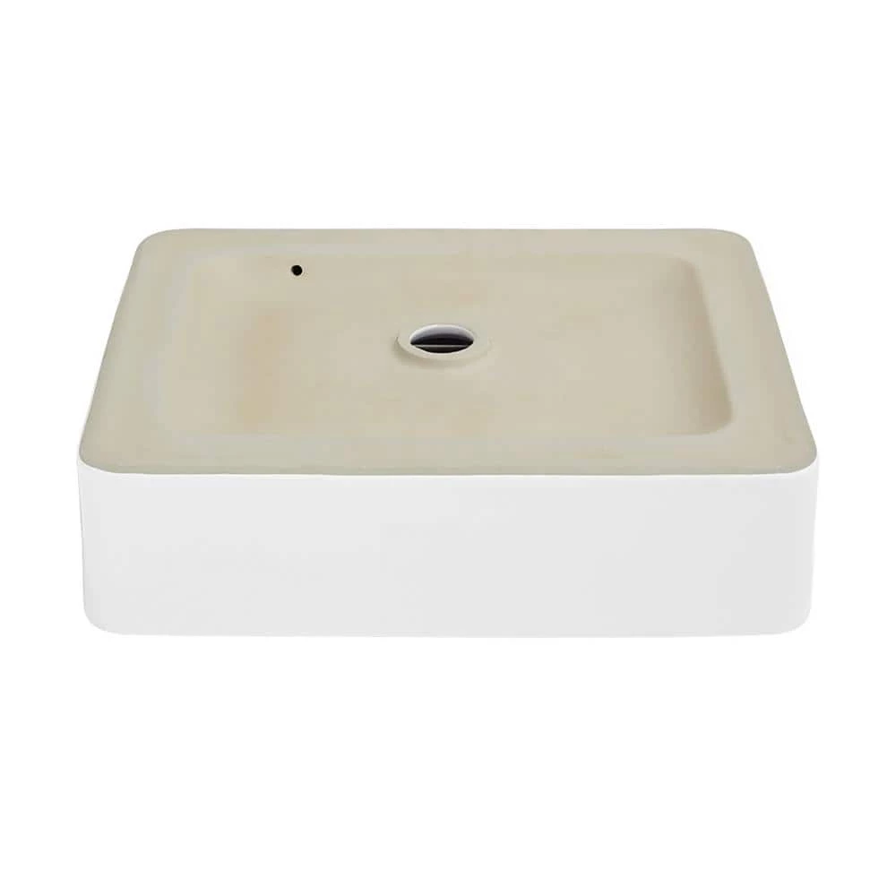 Swiss Madison Concorde 19 in. Rectangle Ceramic Vessel Sink in White 8 Swiss Madison Concorde 19 in. Rectangle Ceramic Vessel Sink in White - Image 6