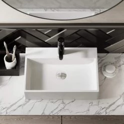 Swiss Madison Claire Vessel Sink in Glossy White 17 Swiss Madison Claire Vessel Sink in Glossy White -Bathroom Sinks Sales glossy white swiss madison vessel sinks sm vs203 40 1000