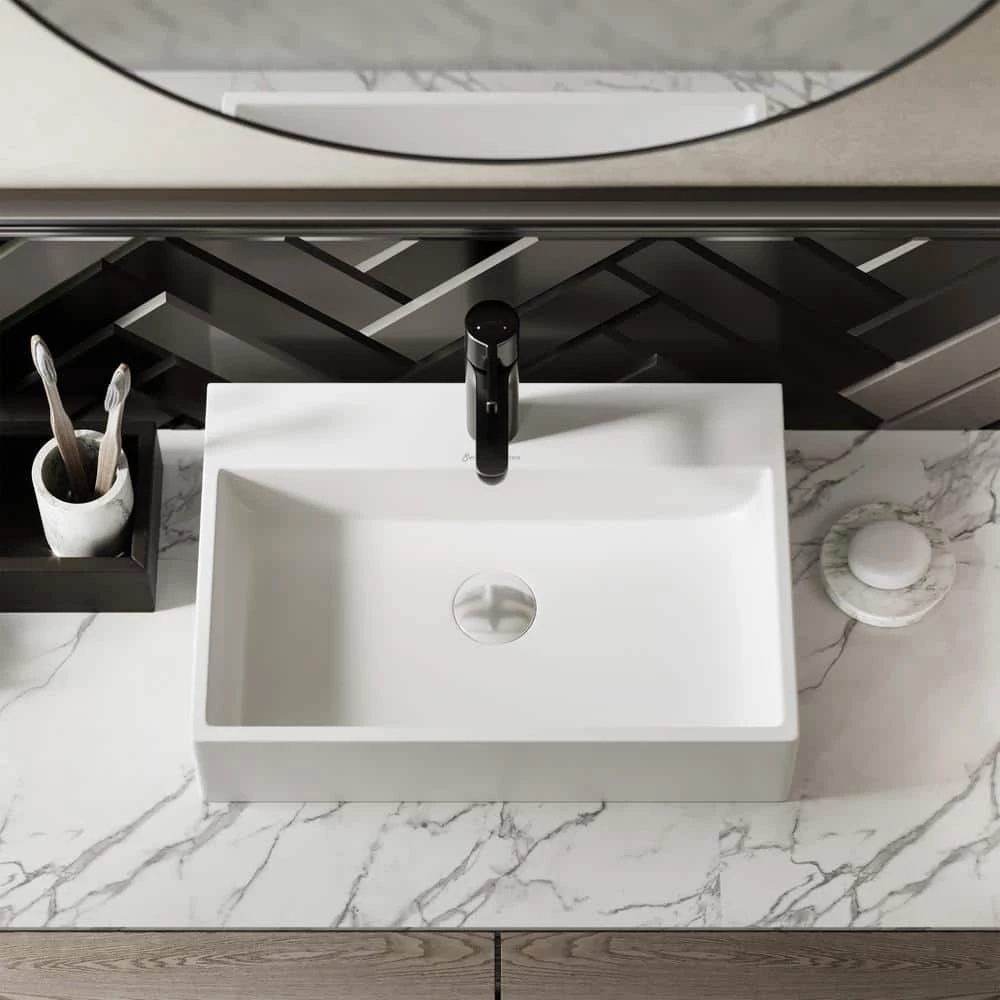 Swiss Madison Claire Vessel Sink in Glossy White 5 Swiss Madison Claire Vessel Sink in Glossy White - Image 3