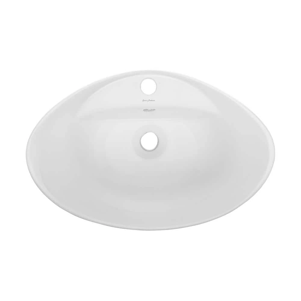 Swiss Madison Ivy 23 in. Oval Ceramic Vessel Sink in White 5 Swiss Madison Ivy 23 in. Oval Ceramic Vessel Sink in White - Image 3