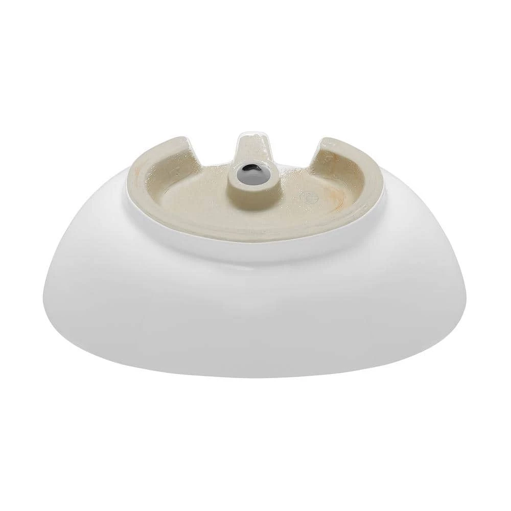Swiss Madison Ivy 23 in. Oval Ceramic Vessel Sink in White 6 Swiss Madison Ivy 23 in. Oval Ceramic Vessel Sink in White - Image 4