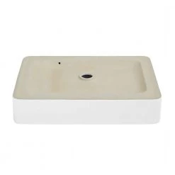 Swiss Madison Concorde 24 in. Rectangle Ceramic Vessel Sink -Bathroom Sinks Sales glossy white swiss madison vessel sinks sm vs231 1d 1000