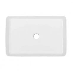 Swiss Madison Concorde 24 in. Rectangle Ceramic Vessel Sink -Bathroom Sinks Sales glossy white swiss madison vessel sinks sm vs231 66 1000